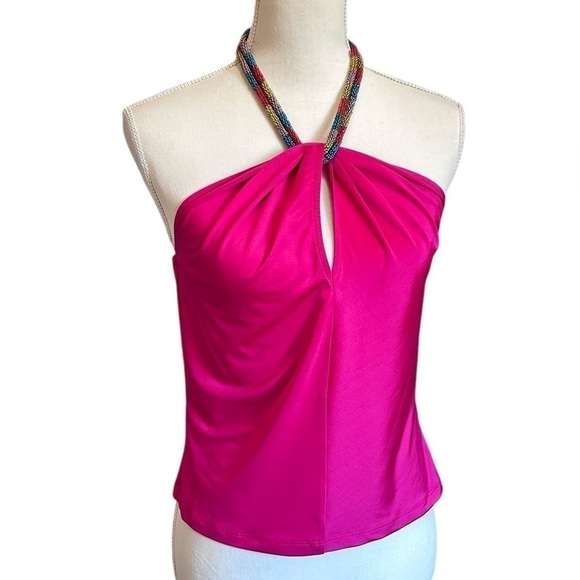 #24 NWT Veronica Beard Akeeva Top in Fuchsia - Picture 4 of 7